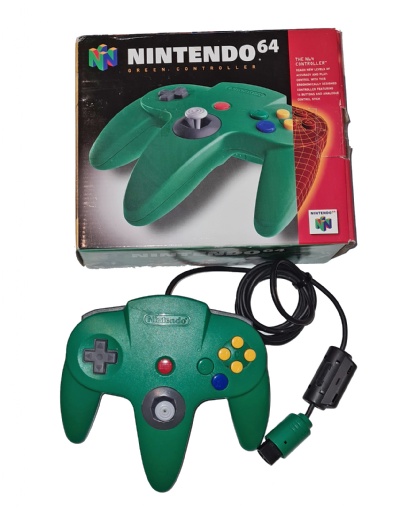 N64 Official Controller (Green) (Boxed) - N64