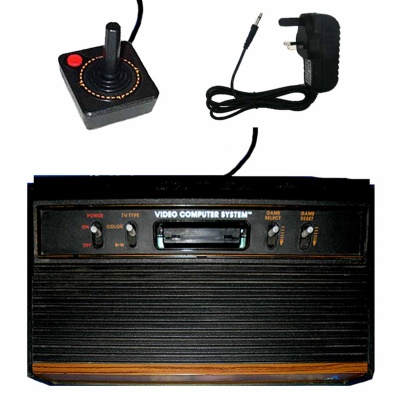 Atari 2600 Console + 1 Controller (CX2600-A 4-Switch Woody Version) - Atari 2600