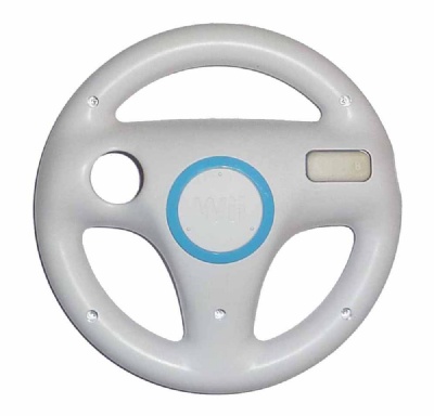 Wii Official Steering Wheel (White) - Wii