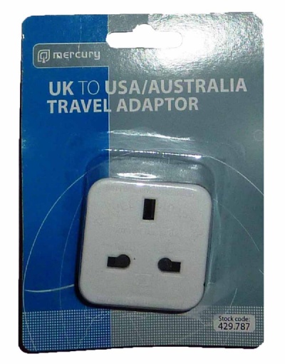 UK to Australia Mains Travel Adaptor - N64