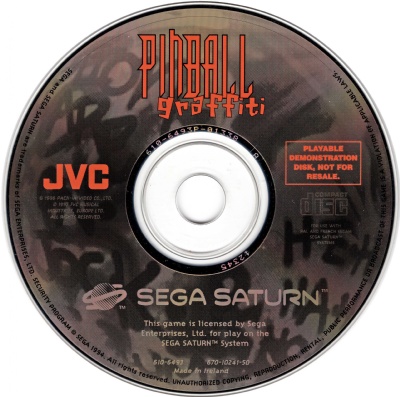 Saturn Demo Disc - Pinball Graffiti - Saturn