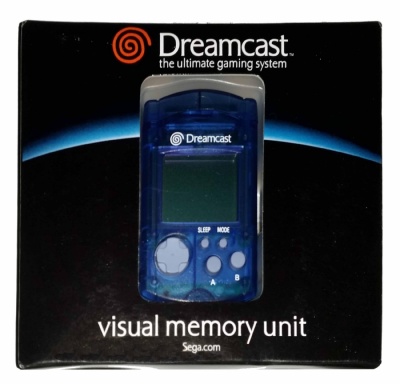 Dreamcast Official VMU (Blue) (Includes Cap) (Boxed) - Dreamcast