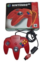 N64 Official Controller (Red) (Boxed)