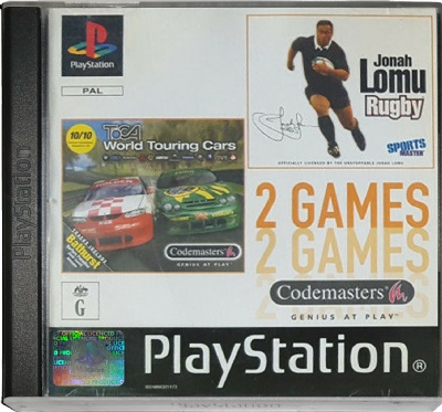 2 Games: TOCA World Touring Cars + Jonah Lomu Rugby - Playstation