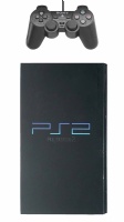 PS2 Console + 1 Controller (Original Black)