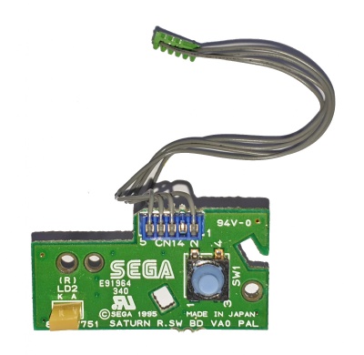 Saturn Replacement Part (VA0): Official Model 1 Access LED Board & Reset Switch - Saturn