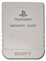 PS1 Official Memory Card (PSOne Light Grey) (SCPH-1020)