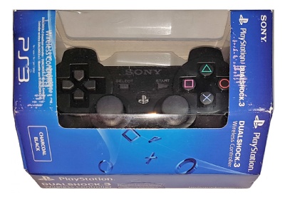 PS3 Official Wireless DualShock 3 Controller (Black) (CECH-ZC2E) (Boxed) - Playstation 3