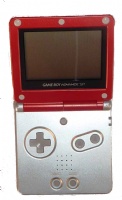 Game Boy Advance SP Console (Mario Red & Silver) (AGS-001)