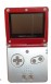 Game Boy Advance SP Console (Mario Red & Silver) (AGS-001) - Game Boy Advance