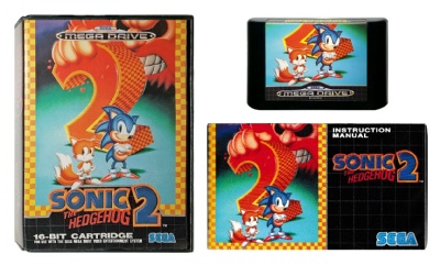 Sonic the Hedgehog 2 Pink Edition Sega Genesis Game Cart Repro -   Portugal
