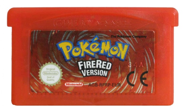 pokemon fire red cartridge gba