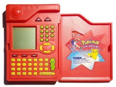 The pokemon pokedex from Tigers electronics. . . . . . . . . . . . . .
