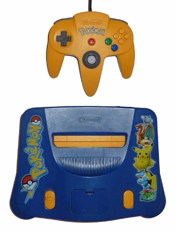 pikachu nintendo 64 console